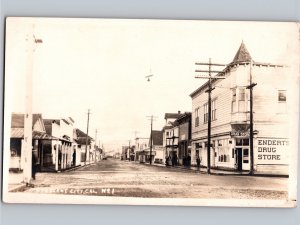 c1910 Street Scene Crescent City California CA Endert’s Drug Store RPPC Photo