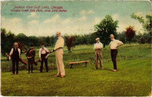 PC GOLF, USA, IL, CHICAGO, JACKSON PARK GOLF LINKS, Vintage Postcard (b45432)