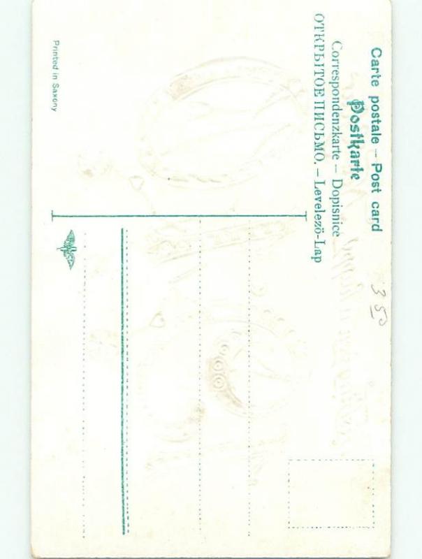 Divided-Back NEW YEAR SCENE Great Postcard W7498