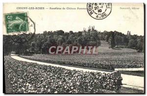Old Postcard Panorama Chigny Les Roses du Chateau Pommercy