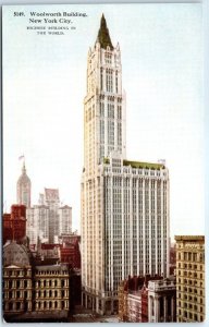 Postcard Highest Building In The World, Woolworth Building - New York City, N.Y. 