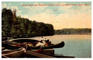 Massachusetts  Lynn Sluice Pond Canoe Float and Wharf