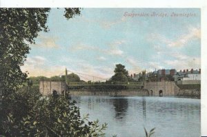 Warwickshire Postcard - Suspension Bridge - Leamington - Ref 6536A