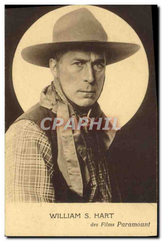 Postcard Modern Cinema William S. Hart Cowboy