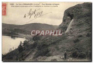 Old Postcard Cave Caves Lake Issarles Celtic Residential caves in custody and...