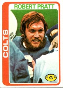 1978 Topps Football Card Robert Pratt Baltimore Colts sk7193