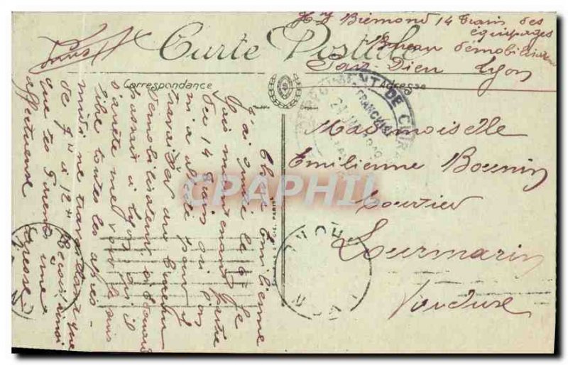 Postcard Old Lyon Prefecture