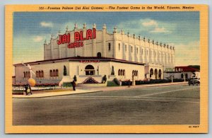 Tijuana  Mexico  Fronton Palace  Jai Alai   Postcard