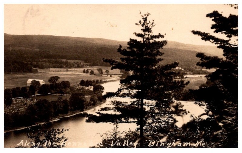 Maine Bingham , Aerial View Kennebec Valley , RPC