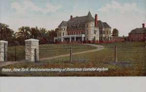 Rome State Custodial Asylum, Rome, New York, Very Early Postcard, Unused