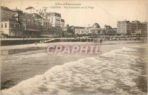 Old Postcard Dinard Overview on the Beach Emerald Coast