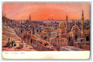 c1910 Buildings Structures Cairo Egypt Unposted Antique F. Perlberg Postcard