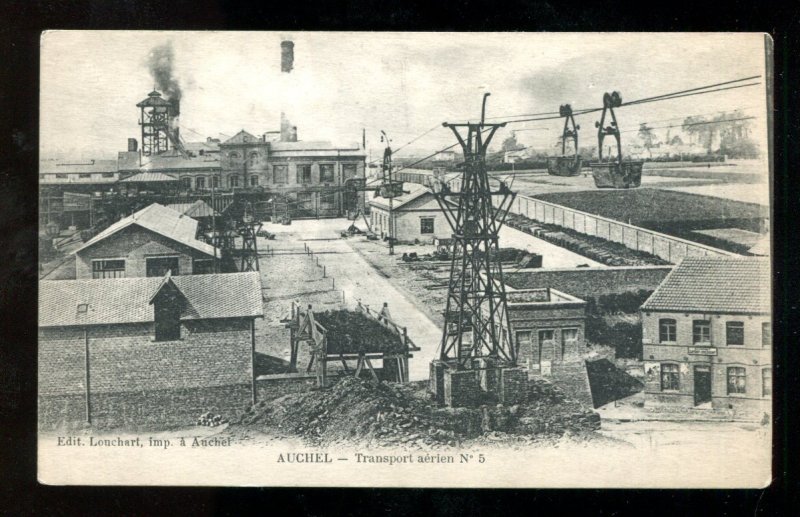 h3144 - AUCHEL France P-de-C [62] Coal Mine. Air Transport