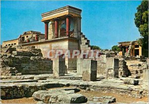 Postcard Modern Crete Knossos The North entrance of the guardhouse