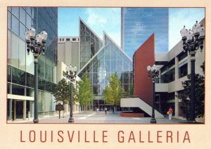 VINTAGE POSTCARD CONTINENTAL SIZE GALLERIA AT LOUISVILLE KENTUCKY