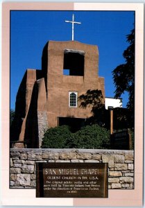 Postcard - The San Miguel Chapel - Santa Fe, New Mexico