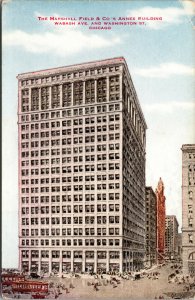 Vtg 1910s Marshall Field & Company Annex Building Chicago Illinois IL Postcard