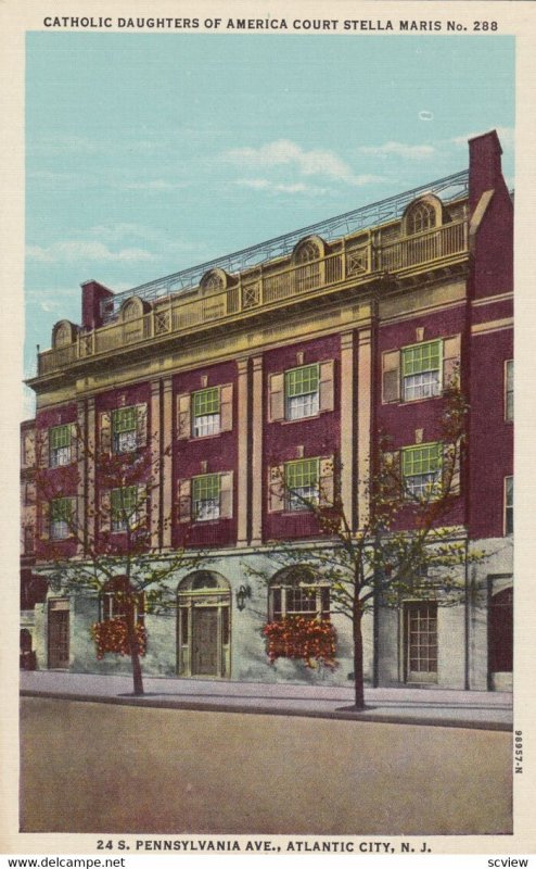 ATLANTIC CITY,New Jersey,30-40s;Catholic Daughters of America Court Stella Maris