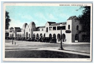 c1930's Shaw Arcade Tarpon Springs Florida FL Vintage Unposted Postcard