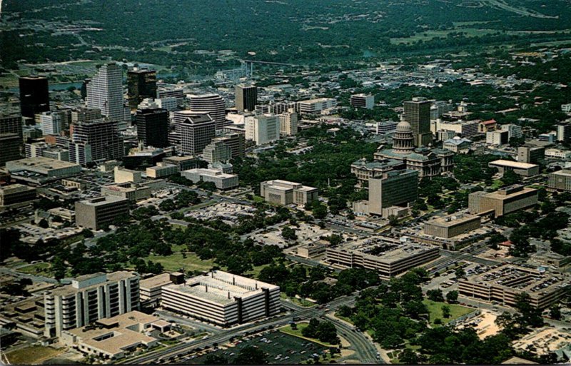 Texas Austin Downtown Aerial View