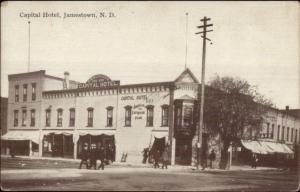 Jamestown ND Capital Hotel c1910 Unused Postcard