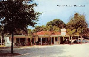 Mount Dora Florida Fralicks Restaurant Street View Vintage Postcard K96074 