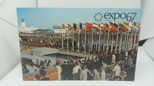 Vintage Postcard Expo 67 Canada showing British Pavillion.