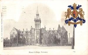 Toronto Ontario Knox College Historic Bldgs Antique Postcard K42984