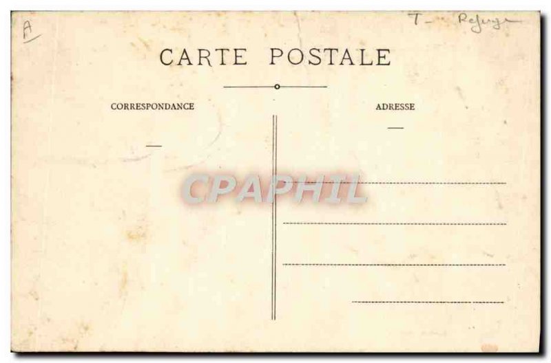 Postcard Old Mountaineering shelter Auvergne House Puy Maru