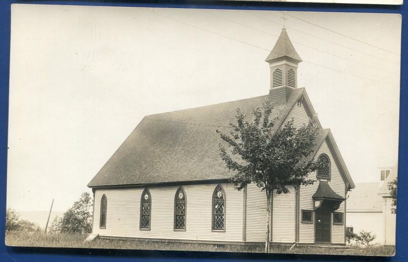 Richmond Maine me Catholic Church real photo postcard RPPC #1 