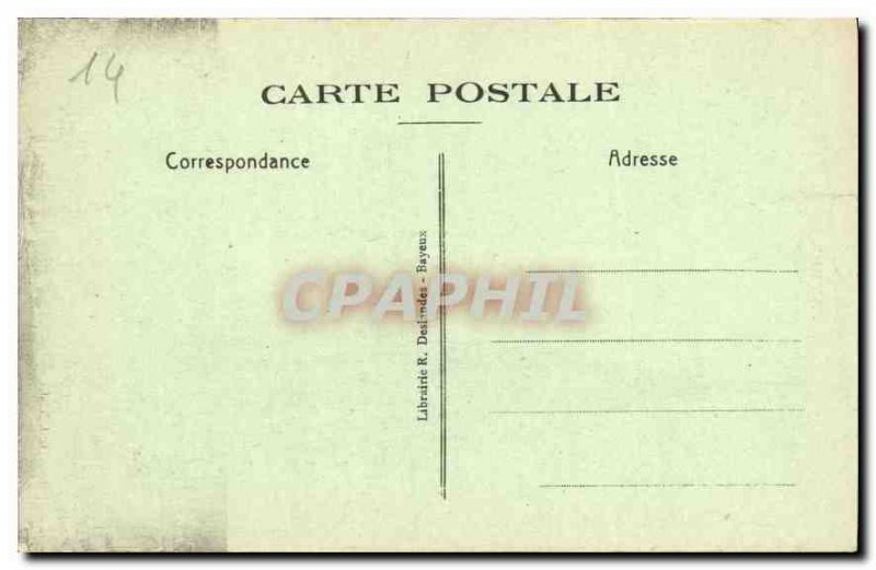 Old Postcard Bayeux Cathedral Facade of