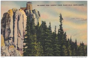 Harney Peak, Lookout Tower, Black HIlls, South Dakota, 30-40s