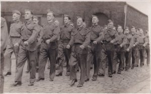 Rawtenstall Military Soldier Army Formation Procession Real Photo Old Postcard