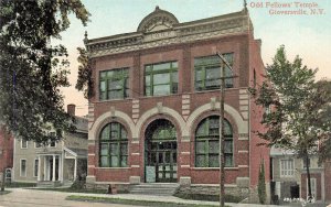 Gloversville NY Odd Fellows' Temple Postcard