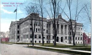 SYRACUSE,  NY New York    CENTRAL HIGH SCHOOL    c1910s   Postcard