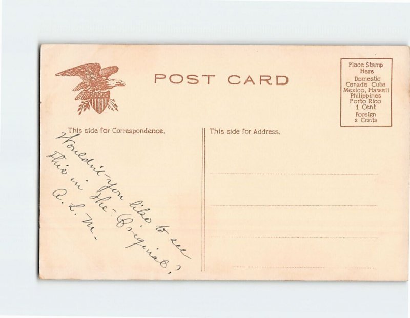 Postcard American Indian Rock, Fairmount Park, Philadelphia, Pennsylvania