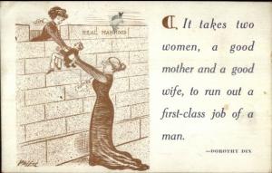 Manhood Good Wife & Mother For a First Class Man Dorothy Dix Quote PC gfz