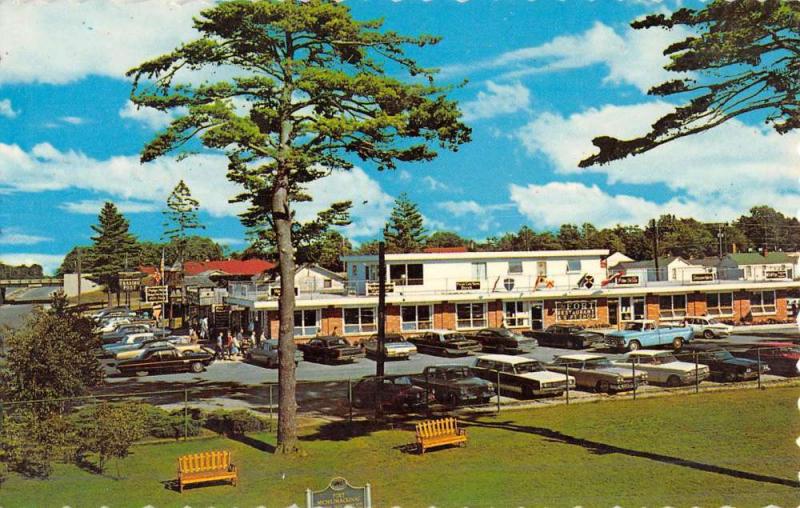 Mackinac Island Michigan Fort Restaurant Birdseye View Vintage Postcard K50665