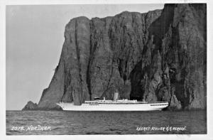 NORDKAP NORWAY NORGE-STEAMER SHIP-K K ATELIER PHOTO POSTCARD