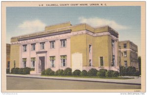 Caldwell County Court House, Lenoir, North Carolina 1930-40s