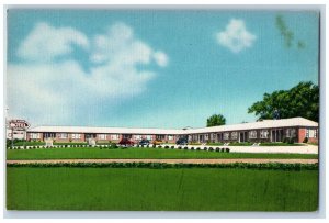 c1940's Bob Staton Motel & Restaurant Cottages Chillicothe Missouri MO Postcard
