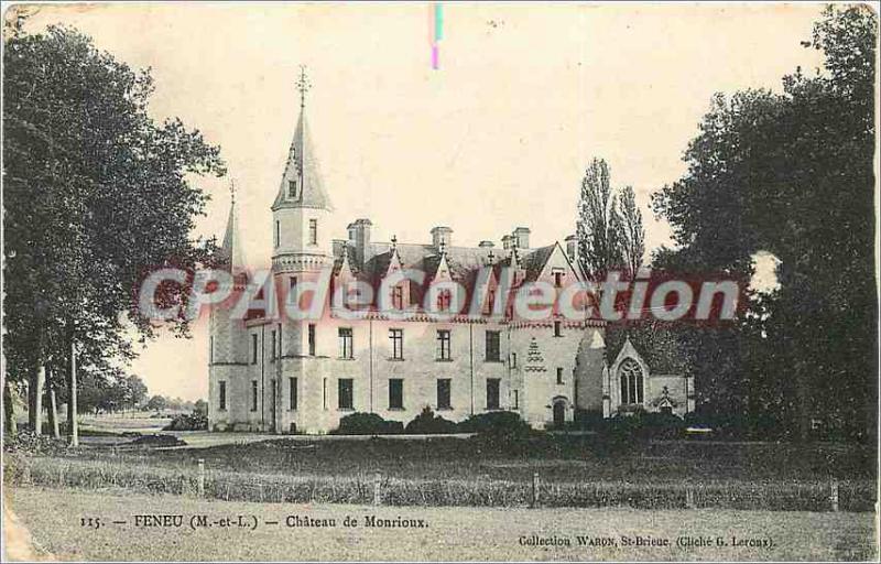 Postcard Old Feneu (M and L) Chateau de Monrioux