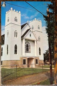 Vintage Postcard 1970's Union Methodist Church Tylerton  Smith Island Maryland