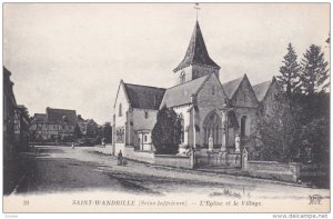 SAINT-WANDRILLE-RANCON (Seine Inferieure), Seine Maritime, France; L'Eglise e...