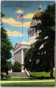 State Capitol Sacramento California CA Government Office Building Postcard