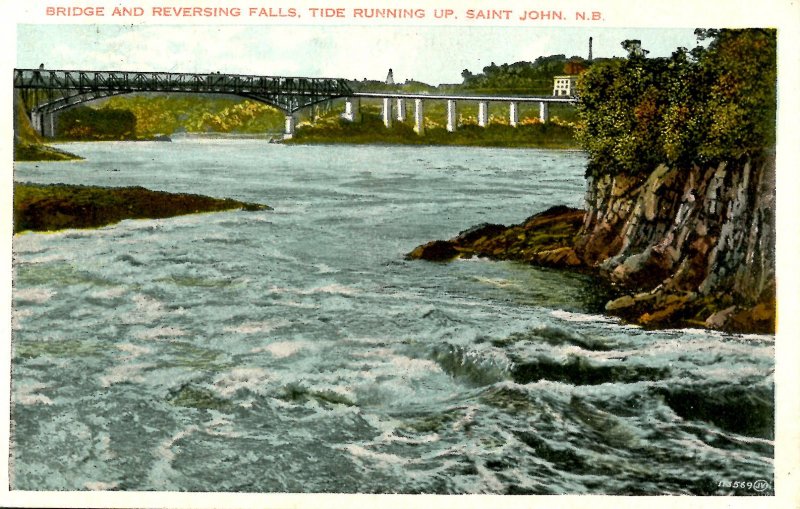 Canada - New Brunswick. St. John, Bridge & Reversing Falls