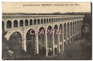 Old Postcard Environs of Aix en Provence Roquefavour Aqueduct