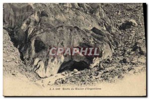 Old Postcard Cave Caves of Argentieres Glacier