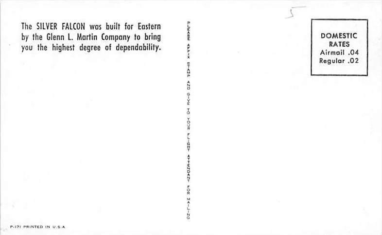 Eastern Air LInes, Silver Falcon,