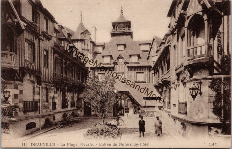 Deauville The Flowery Beach Entrance to the Normandy Hotel Postcard PC320